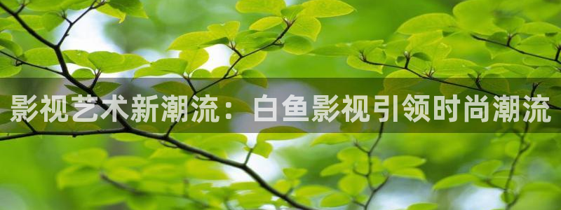 麻豆午夜电影网：影视艺术新潮流：白鱼影视引领时尚潮流